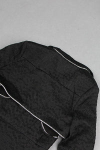 Yaka Jakarlı Blazer Elbise - Phentora