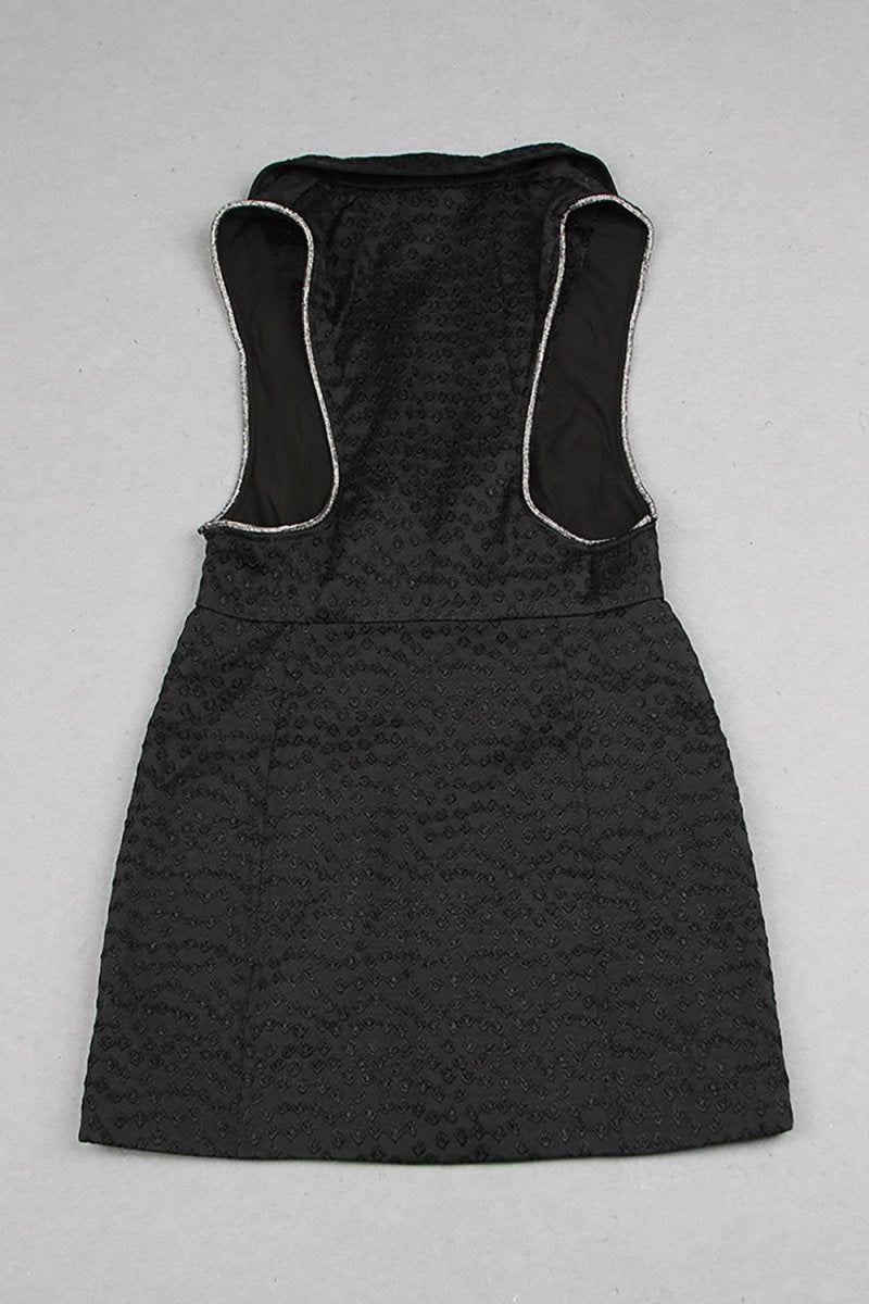 Yaka Jakarlı Blazer Elbise - Phentora