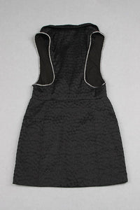 Yaka Jakarlı Blazer Elbise - Phentora