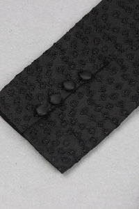 Yaka Jakarlı Blazer Elbise - Phentora