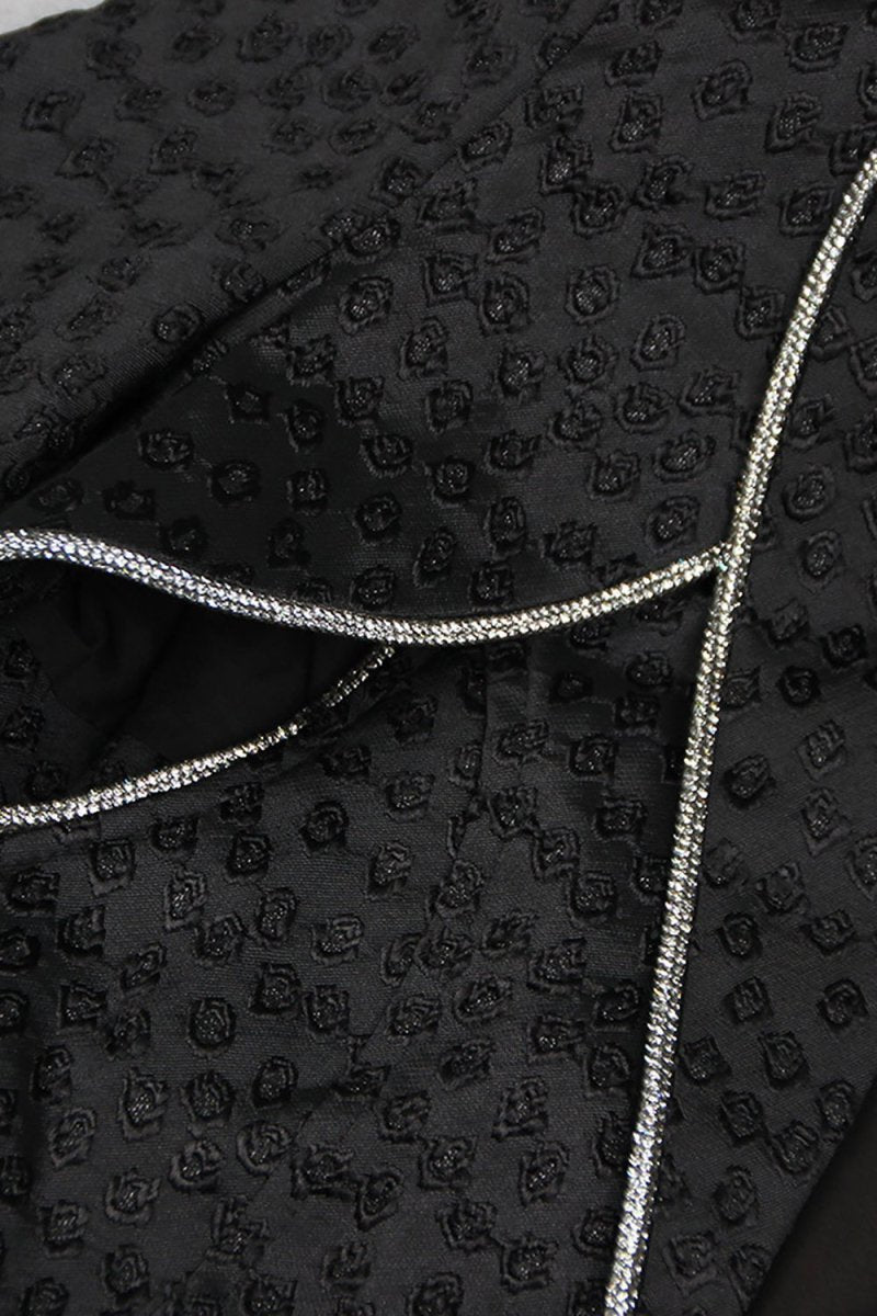 Yaka Jakarlı Blazer Elbise - Phentora