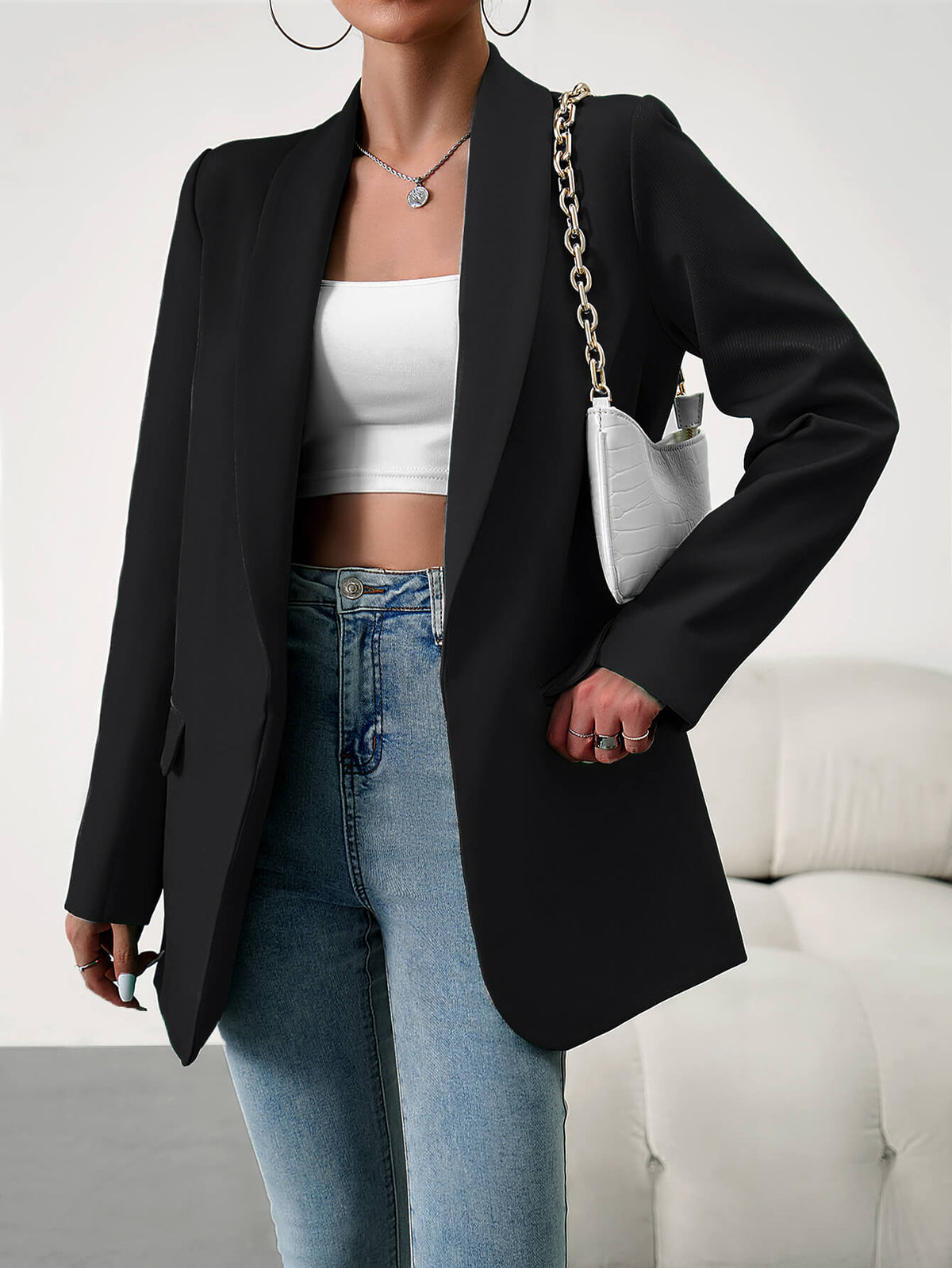 Manhattan Muse Rahat Kesim Blazer Ceket - Phentora