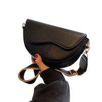 Minimalist Dalga Deri Crossbody Çanta - Phentora