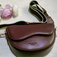 Minimalist Dalga Deri Crossbody Çanta - Phentora