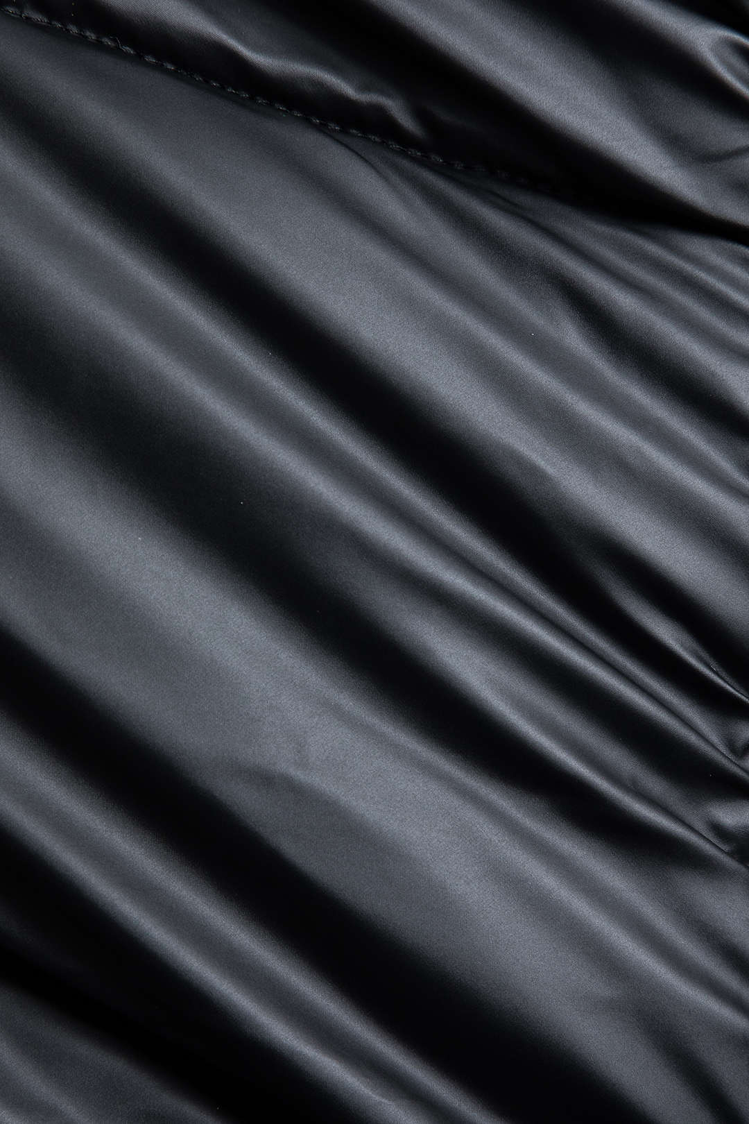 Düğmeli Padded Stand Collar Uzun Kollu Mont - Phentora