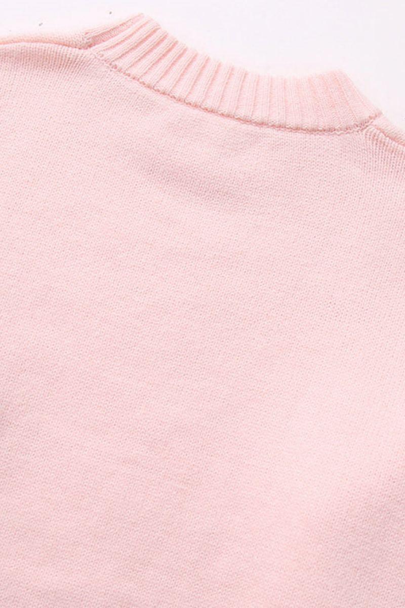 Pudra Pembe Oversize Triko - Phentora