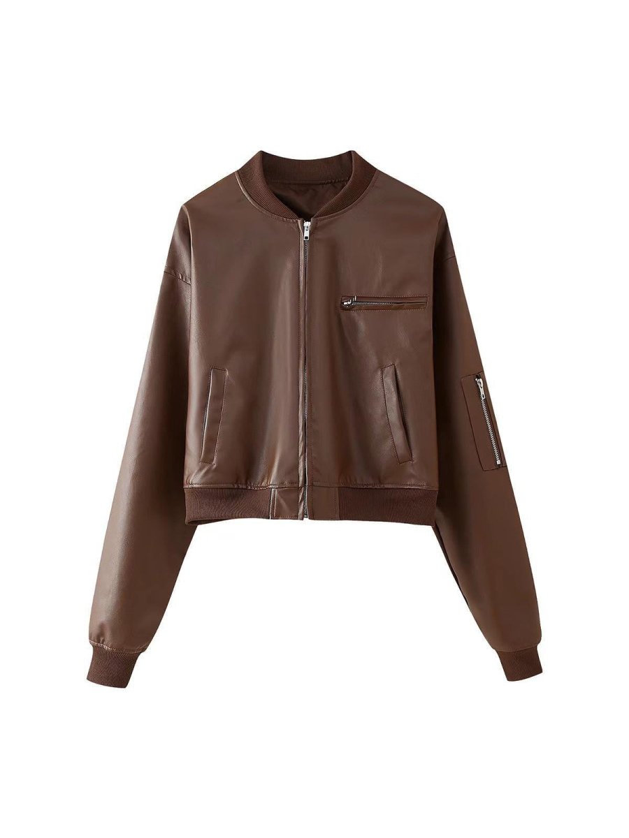 Camden Vintage Suni Deri Bomber Ceket - Phentora