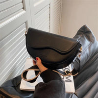 Minimalist Dalga Deri Crossbody Çanta - Phentora