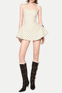 kuyio Polka Dot Mini Elbise - Phentora