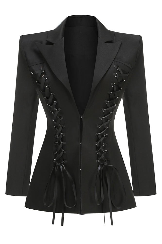 V Bağcıklı Blazer - Phentora