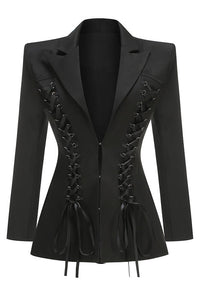 V Bağcıklı Blazer - Phentora