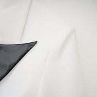 Aurora Siyah - Beyaz Blazer Elbise - Phentora