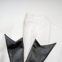 Aurora Siyah - Beyaz Blazer Elbise - Phentora