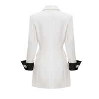 Aurora Siyah - Beyaz Blazer Elbise - Phentora