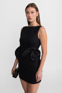 Heykelsi Peplum Detaylı Mini Elbise - Phentora